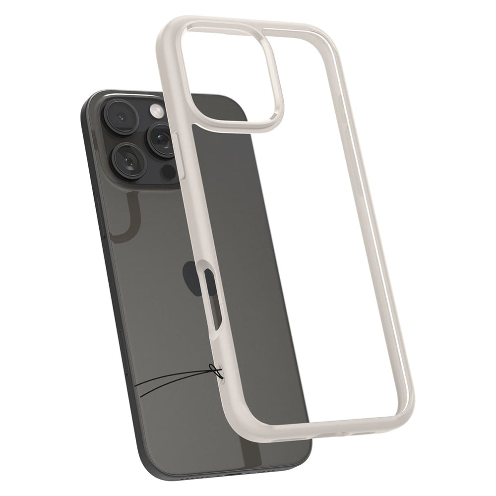 Deksel for Apple iPhone 16 Pro Max, Spigen, Ultra Hybrid, Beige ACS08385