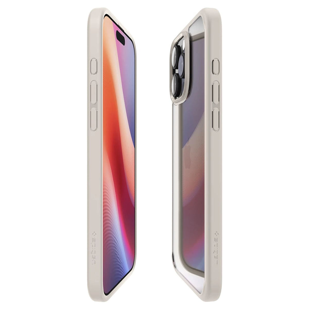 Deksel for Apple iPhone 16 Pro Max, Spigen, Ultra Hybrid, Beige ACS08385