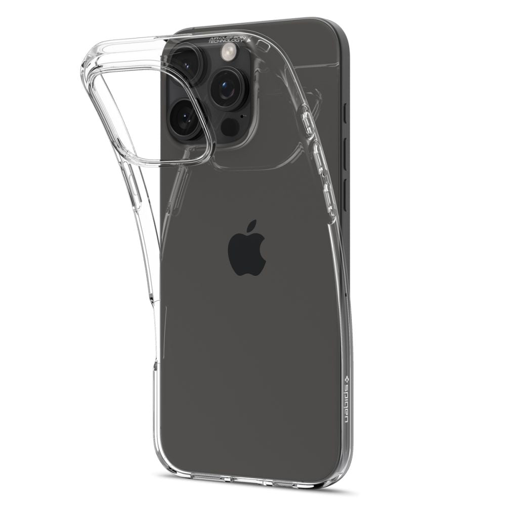 Deksel for Apple iPhone 16 Pro, Spigen, Liquid Crystal, Transparent ACS08112