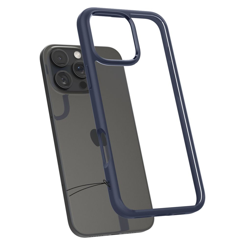 Deksel for Apple iPhone 16 Pro, Spigen, Ultra Hybrid, Marineblå ACS08126