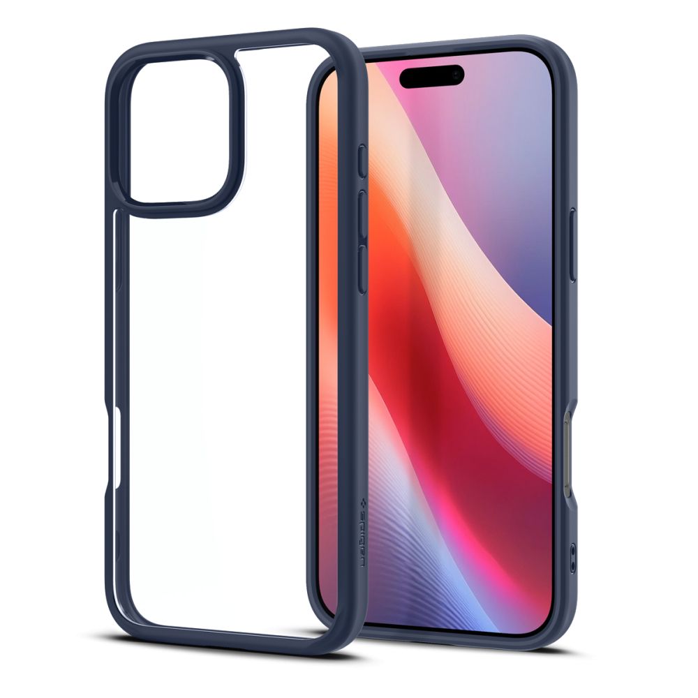 Deksel for Apple iPhone 16 Pro, Spigen, Ultra Hybrid, Marineblå ACS08126