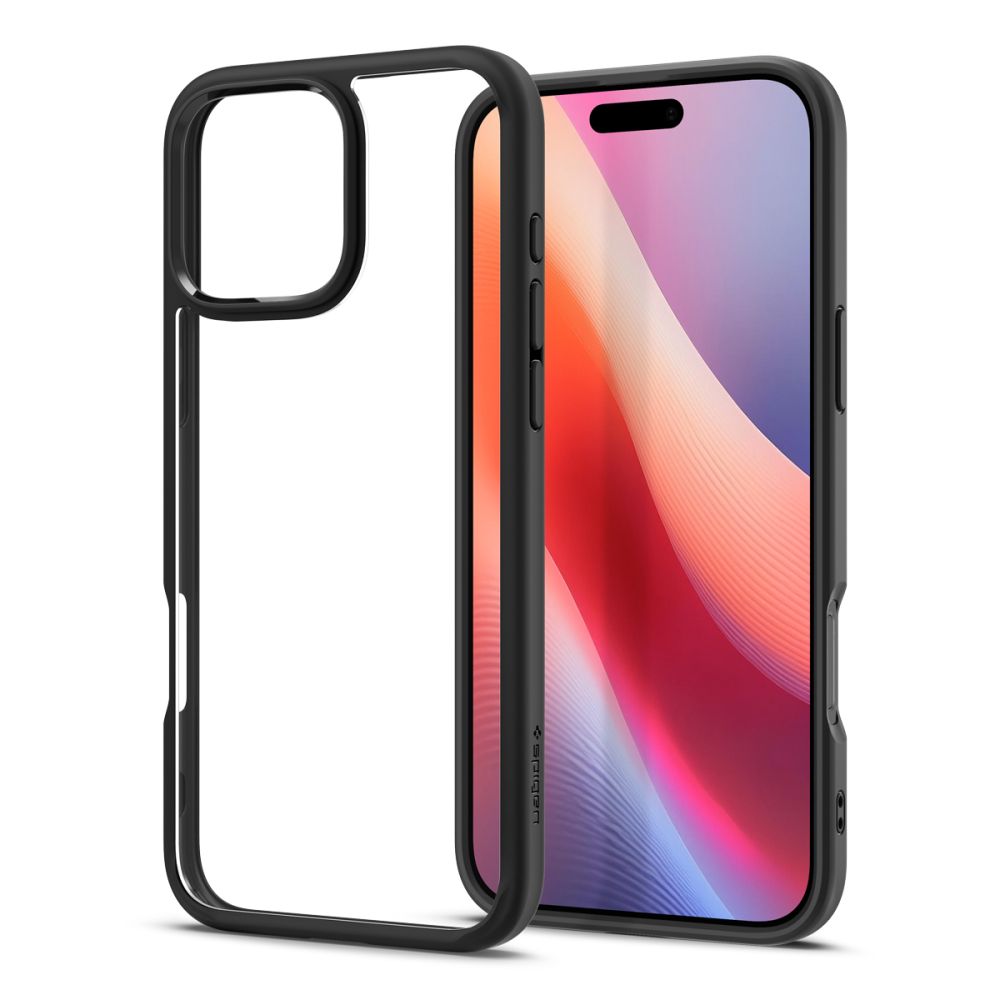 Deksel for Apple iPhone 16 Pro, Spigen, Ultra Hybrid, Matt Svart