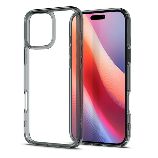 Deksel for Apple iPhone 16 Pro, Spigen, Ultra Hybrid, Røykfarget ACS08123