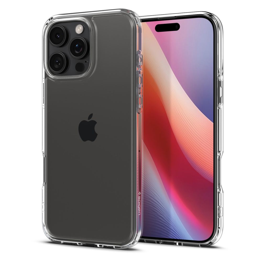 Deksel for Apple iPhone 16 Pro, Spigen, Ultra Hybrid, Transparent ACS08121