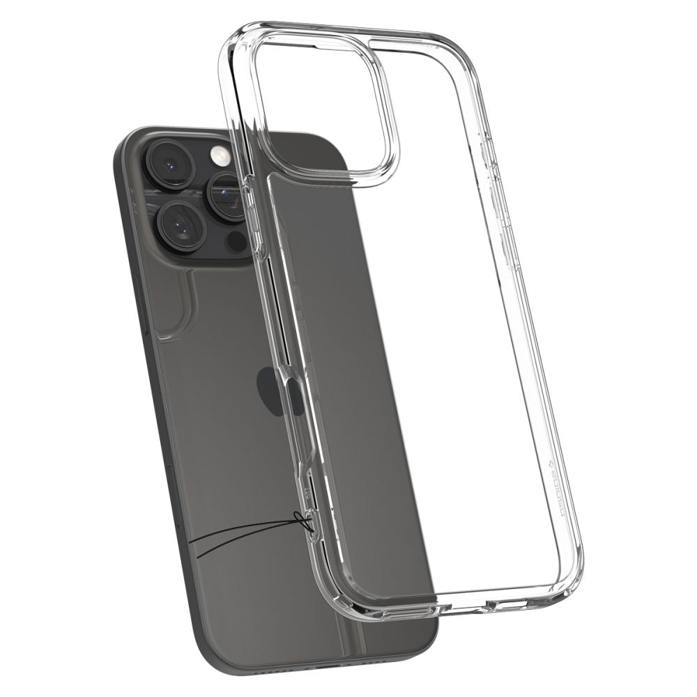 Deksel for Apple iPhone 16 Pro, Spigen, Ultra Hybrid, Transparent ACS08121