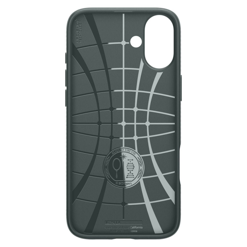 Deksel for Apple iPhone 16, Spigen, Liquid Air, Grønn ACS08196
