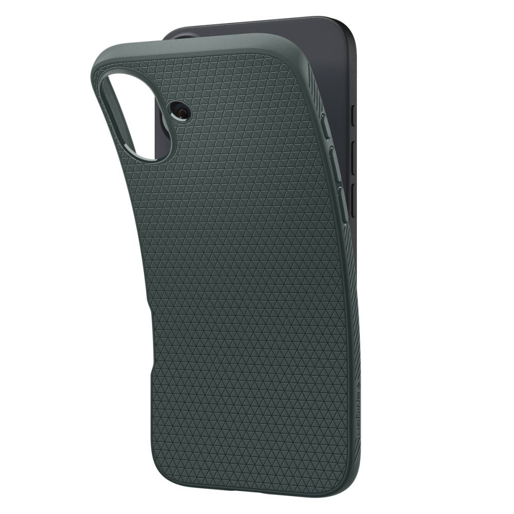 Deksel for Apple iPhone 16, Spigen, Liquid Air, Grønn ACS08196