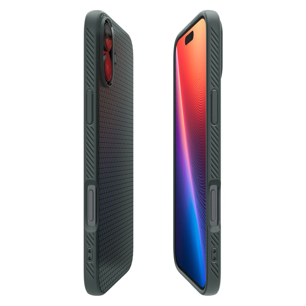 Deksel for Apple iPhone 16, Spigen, Liquid Air, Grønn ACS08196