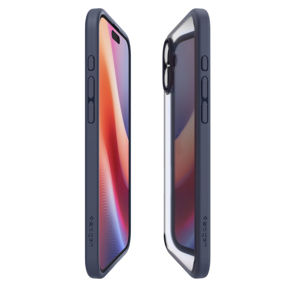 Deksel for Apple iPhone 16, Spigen, Ultra Hybrid, Marineblå ACS08202