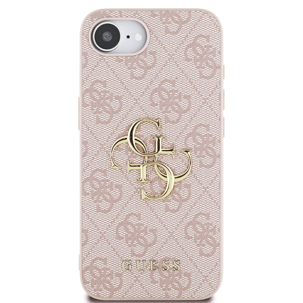 Deksel for Apple iPhone 17e / 16e, Guess, 4G Big Logo, Rosa