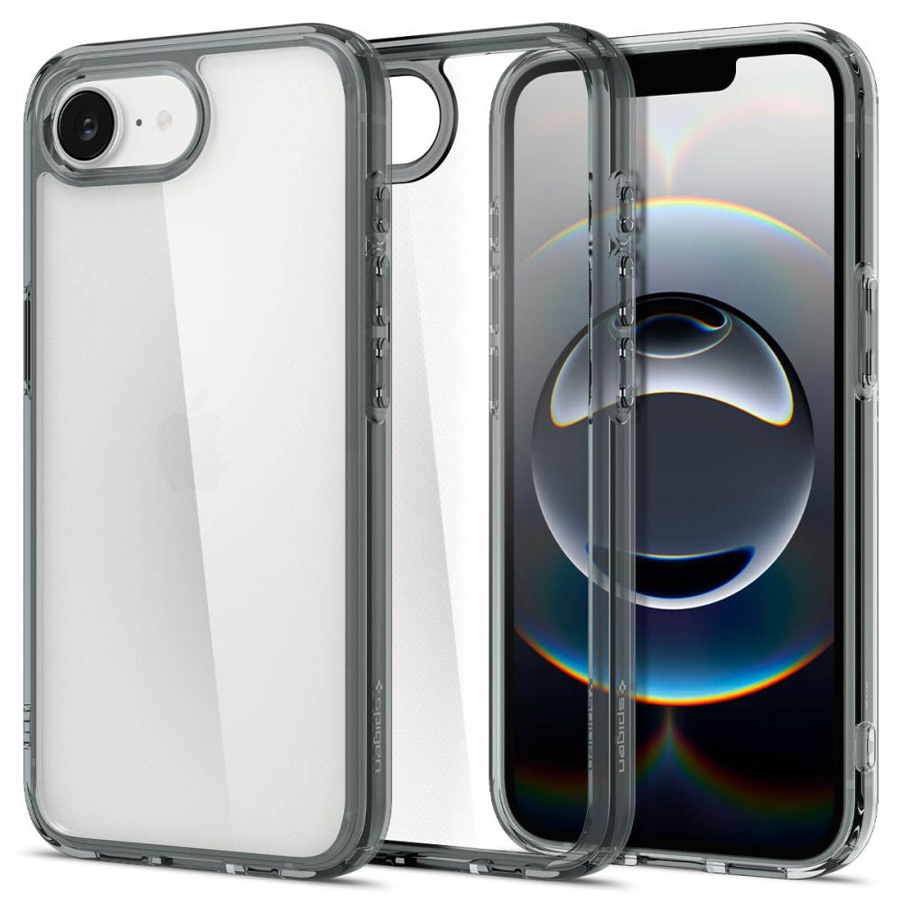 Deksel for Apple iPhone 17e / 16e, Spigen, Ultra Hybrid, Røykfarget ACS09531