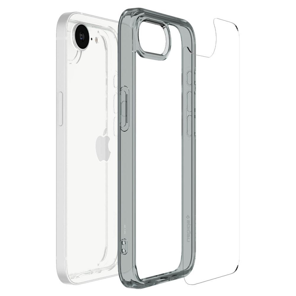 Deksel for Apple iPhone 17e / 16e, Spigen, Ultra Hybrid, Røykfarget ACS09531