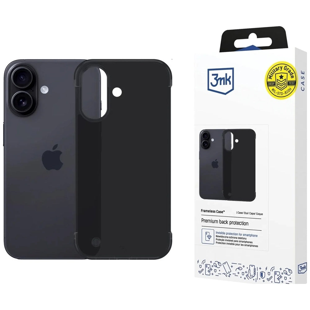 Deksel for Apple iPhone 17, 3MK, Just20g, Svart