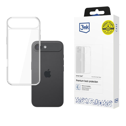Deksel for Apple iPhone 17 Air, 3MK, Armor, Gjennomsiktig