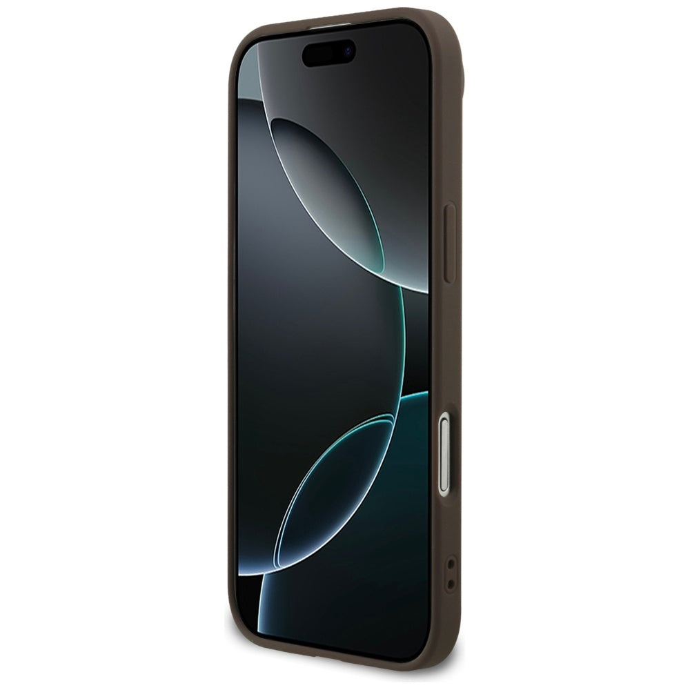 Deksel for Apple iPhone 17 Air, Guess, 4G Big Logo, Brun