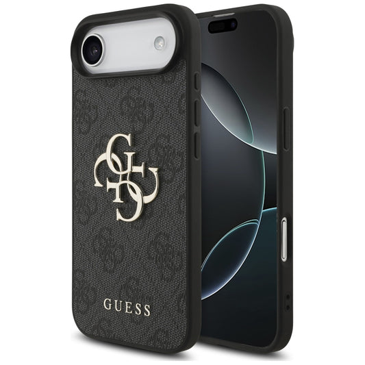 Deksel for Apple iPhone 17 Air, Guess, 4G Big Logo, Svart