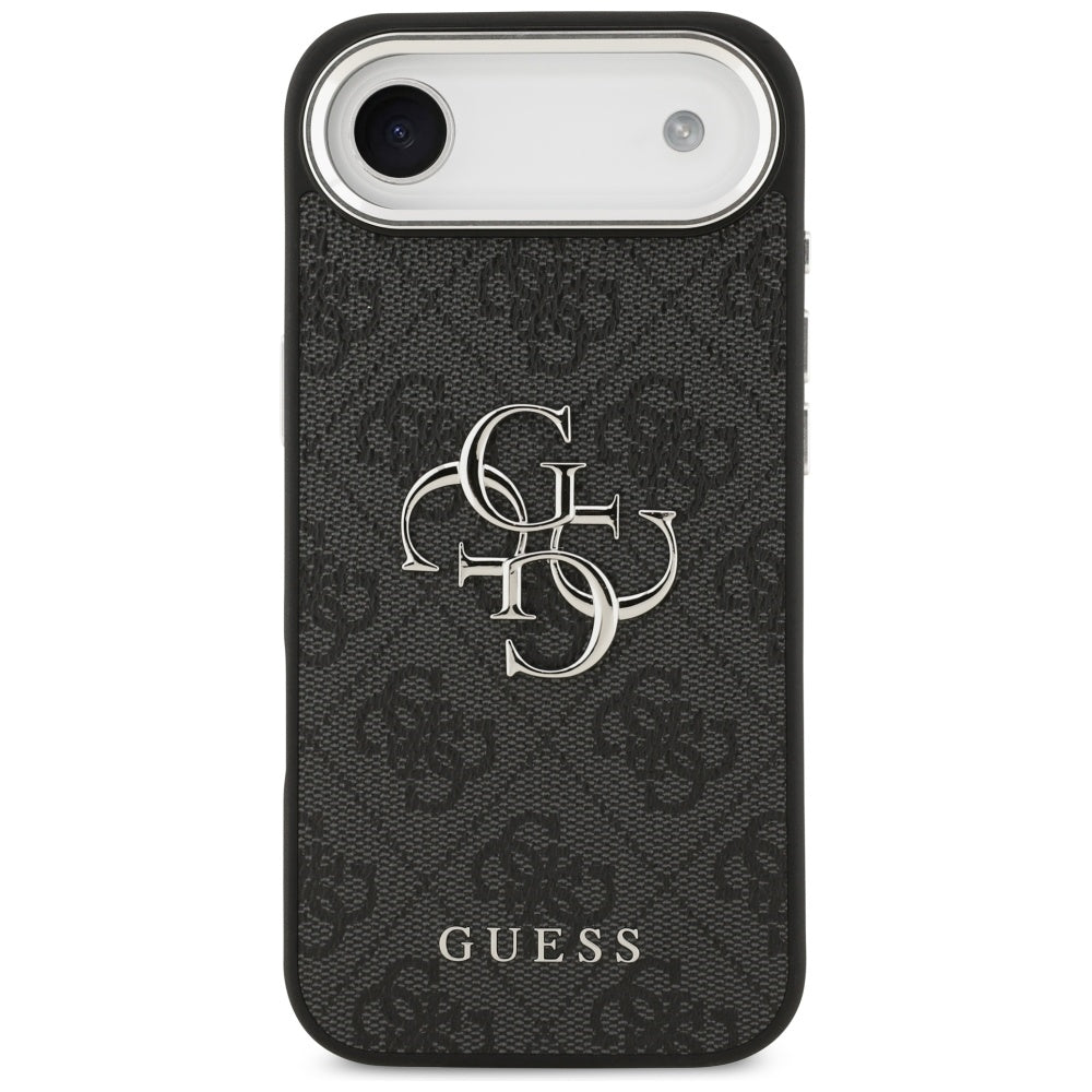 Deksel for Apple iPhone 17 Air, Guess, Big 4G Logo Classic, Svart Sølv