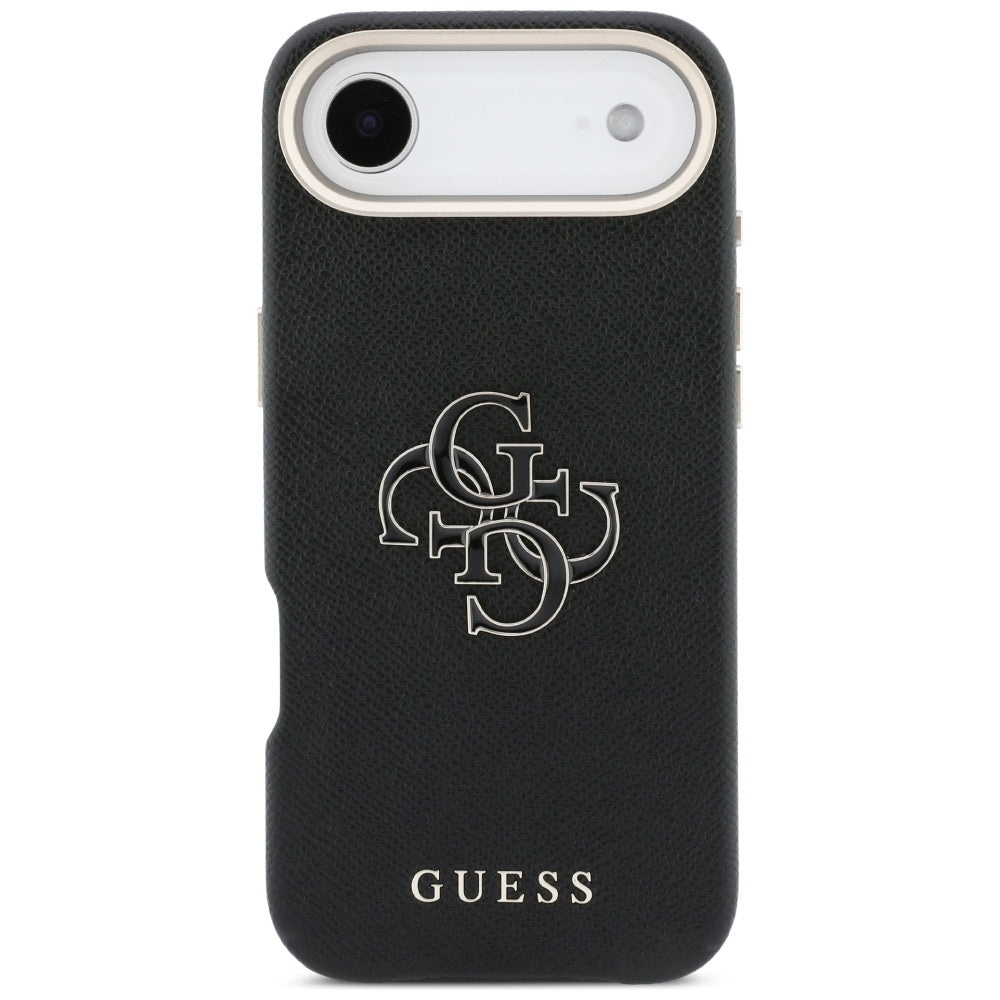 Deksel for Apple iPhone 17 Air, Guess, Resin Logo, Svart