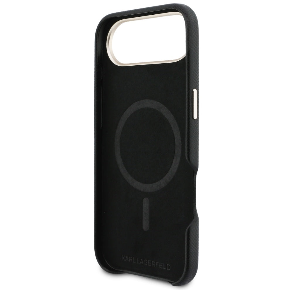 Deksel for Apple iPhone 17 Air, Karl Lagerfeld, Karl Head Logo, Svart