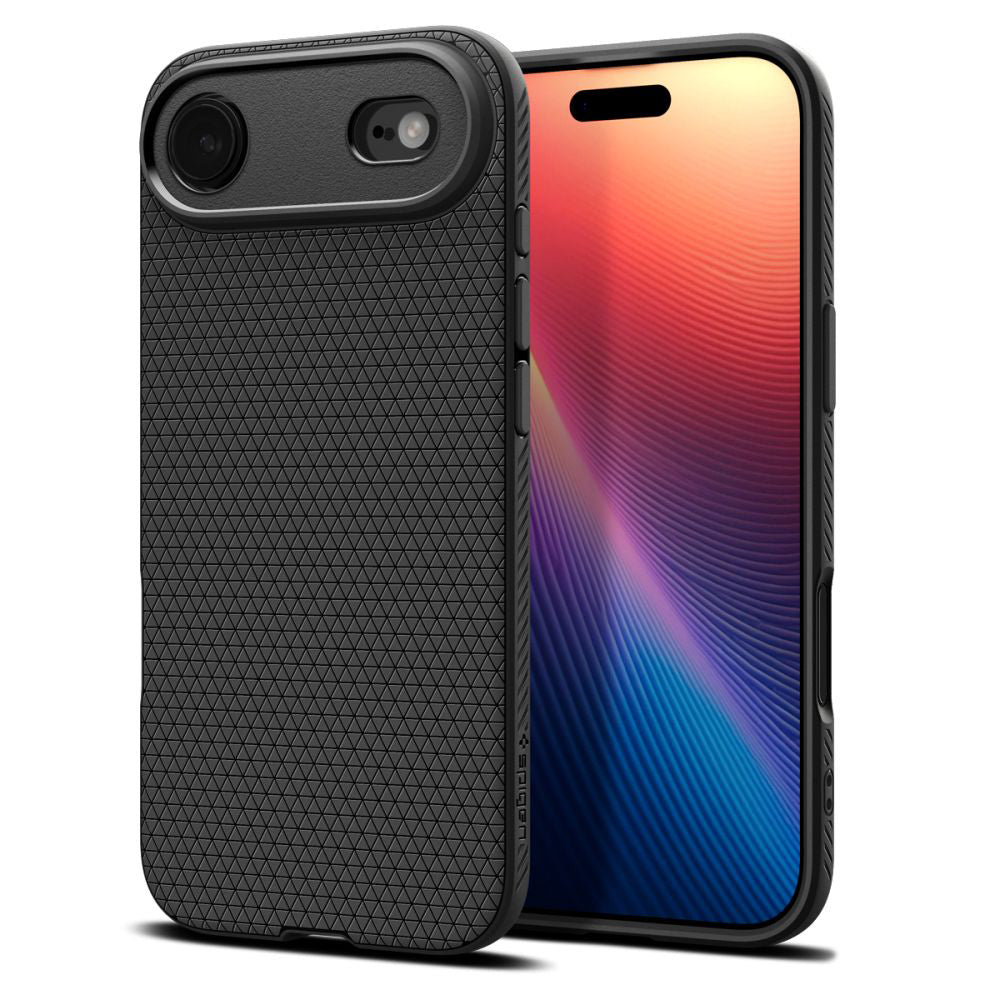 Deksel for Apple iPhone 17 Air, Spigen, Liquid Air, Matt Svart ACS10302