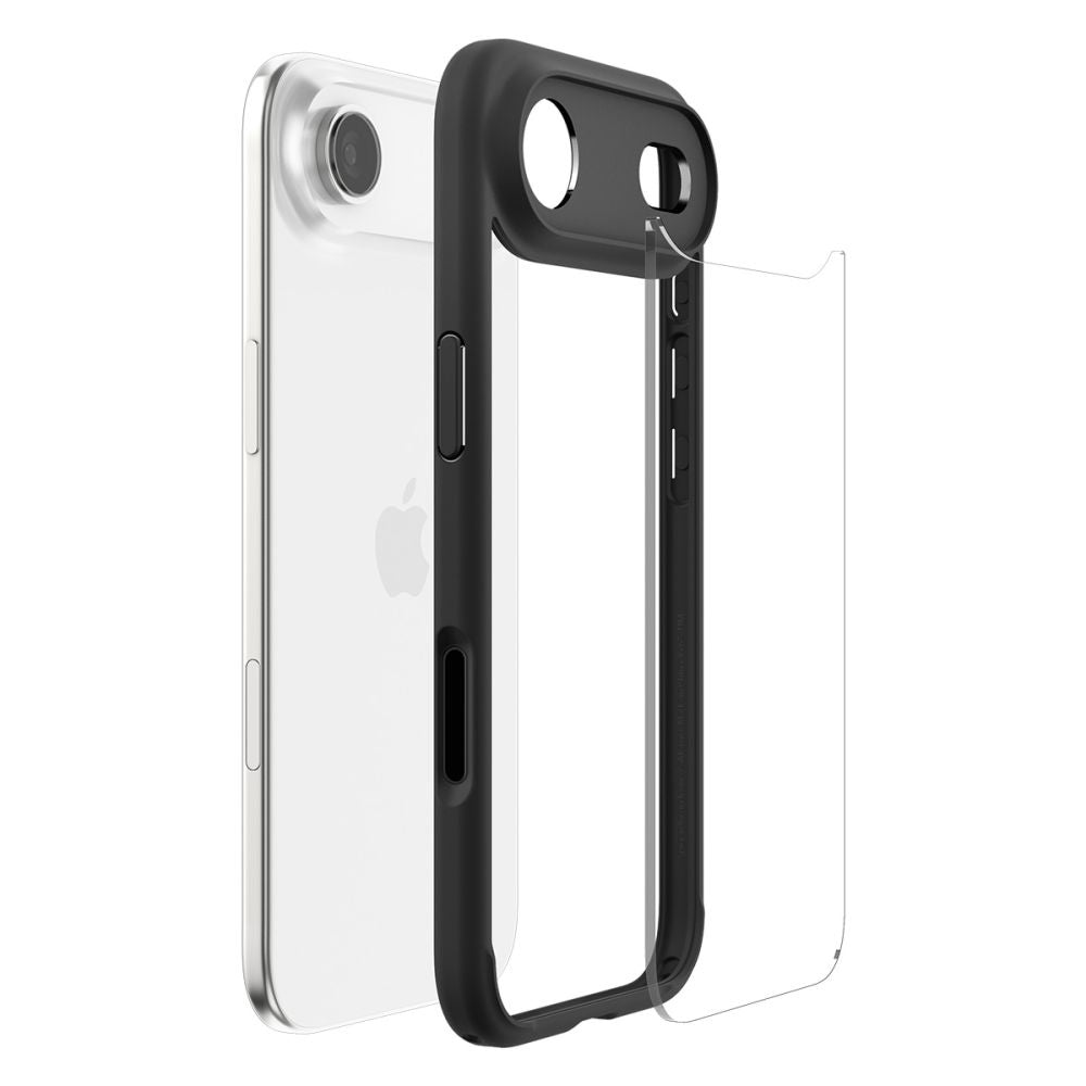 Deksel for Apple iPhone 17 Air, Spigen, Ultra Hybrid, Matt Svart