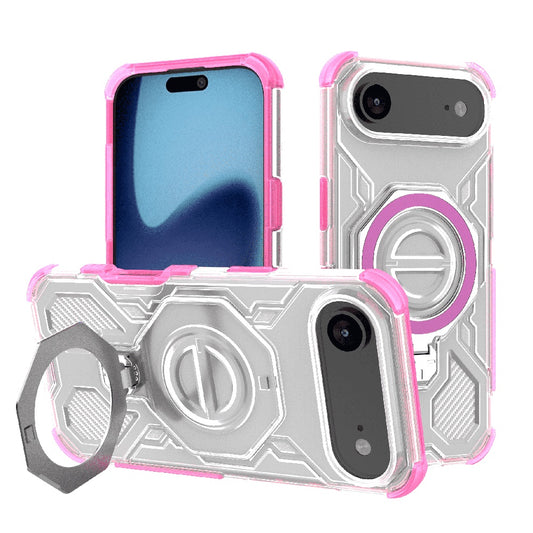 Deksel for Apple iPhone 17 Air, Techsuit, Carbon Shield Pro, Rosa