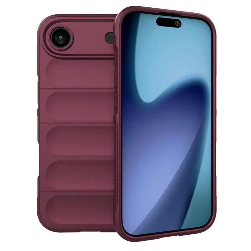 Deksel for Apple iPhone 17 Air, Techsuit, Magic Shield, Kirsebærrød