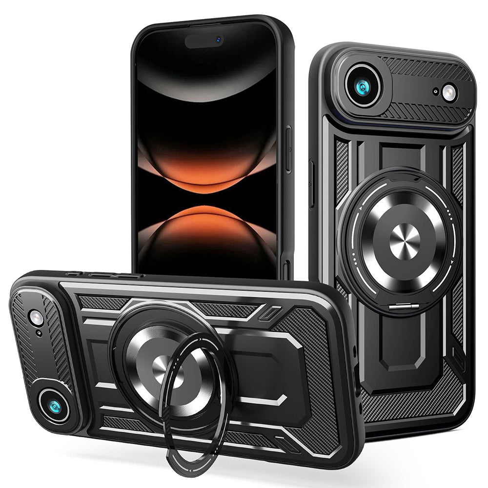 Deksel for Apple iPhone 17 Air, Techsuit, RuggedCam, Svart