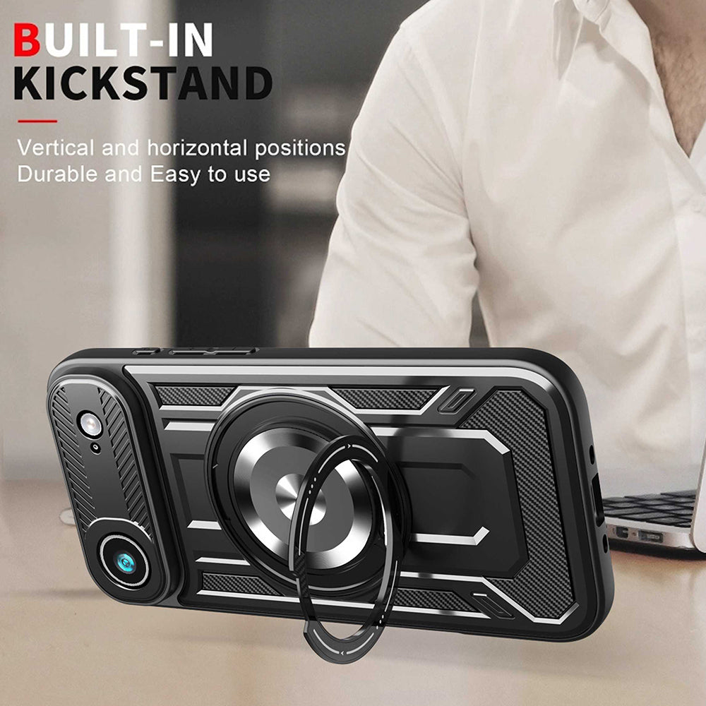 Deksel for Apple iPhone 17 Air, Techsuit, RuggedCam, Svart