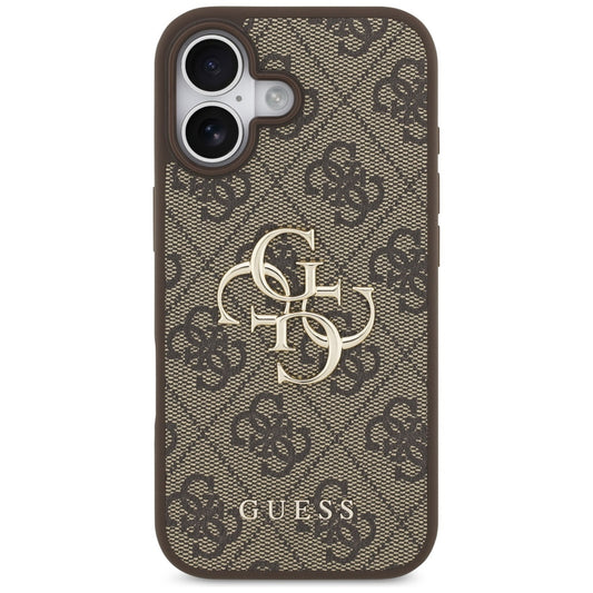 Deksel for Apple iPhone 17, Guess, 4G Big Logo, Brun