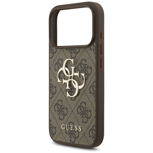 Deksel for Apple iPhone 17 Pro, Guess, 4G Big Logo, Brun