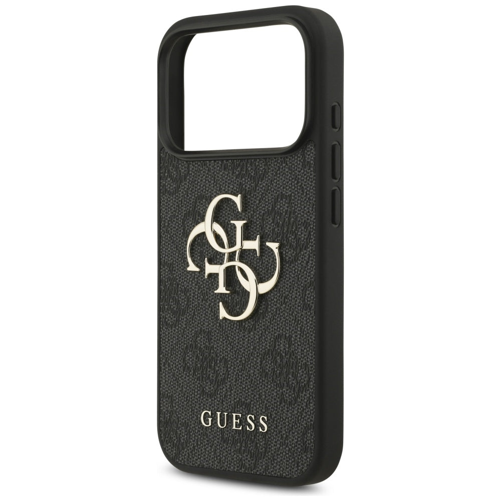 Deksel for Apple iPhone 17 Pro, Guess, 4G Big Logo, Svart