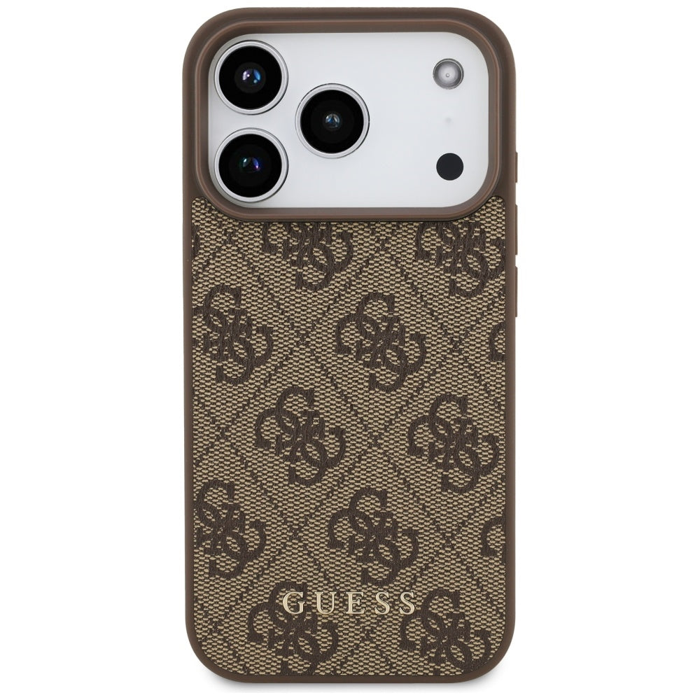 Deksel for Apple iPhone 17 Pro, Guess, 4G Classic, Brun