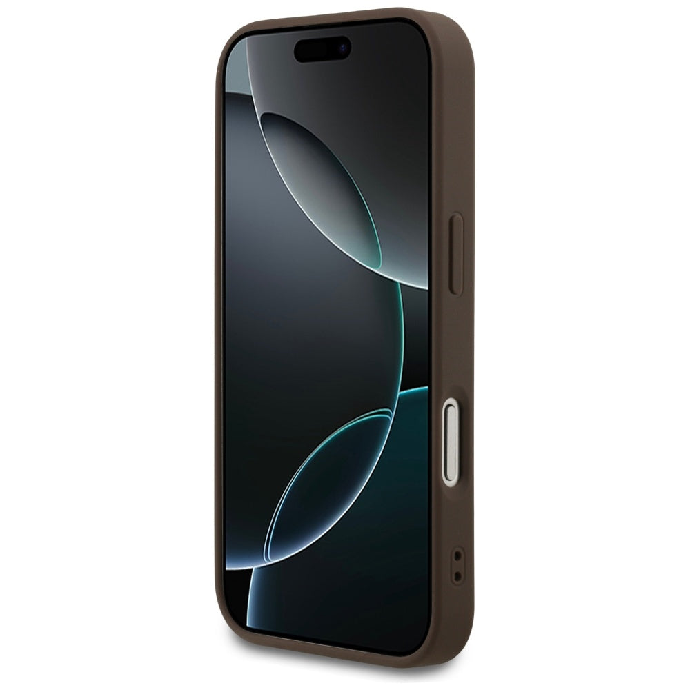 Deksel for Apple iPhone 17 Pro, Guess, 4G Classic, Brun