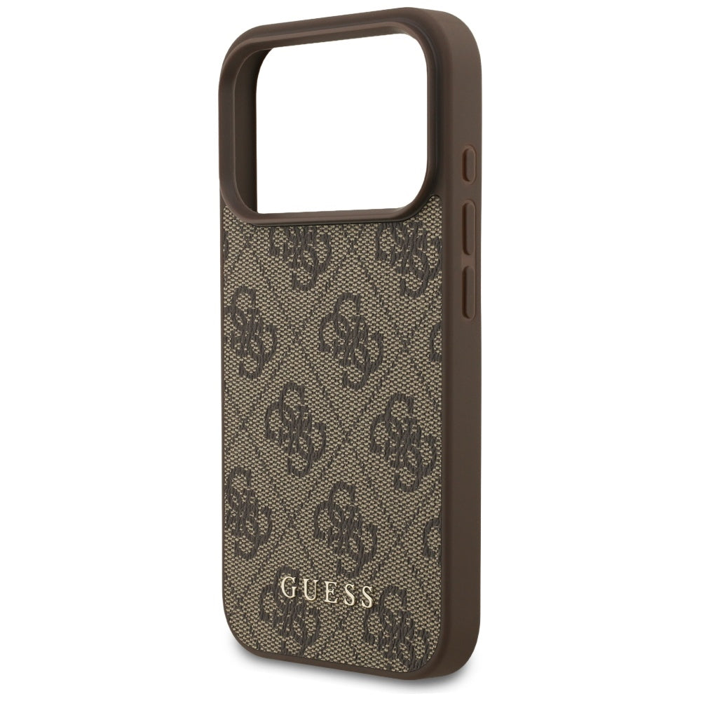 Deksel for Apple iPhone 17 Pro, Guess, 4G Classic, Brun