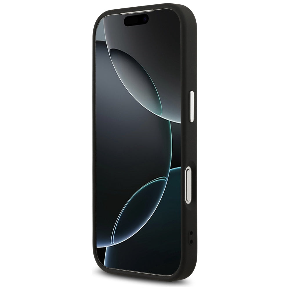 Deksel for Apple iPhone 17 Pro, Guess, Big 4G Logo Classic, Svart Sølv
