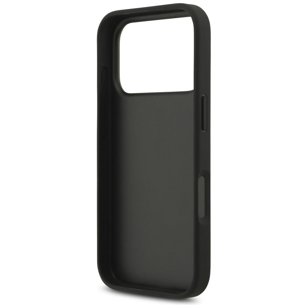 Deksel for Apple iPhone 17 Pro Max, Guess, 4G Classic Logo with Strap, Svart