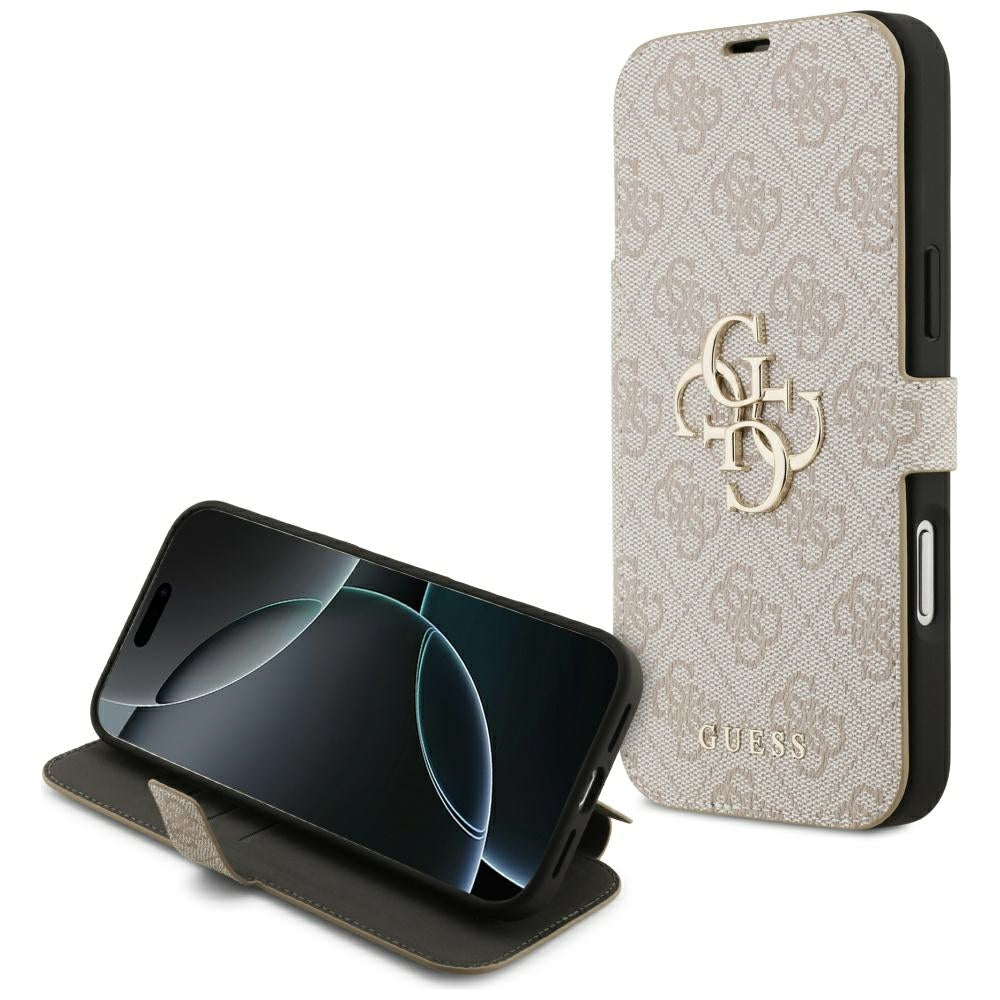 Deksel for Apple iPhone 17 Pro Max, Guess, 4G Metal Logo, Rosa