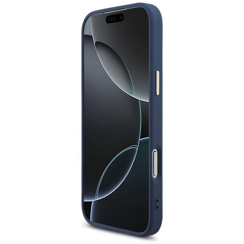 Deksel for Apple iPhone 17 Pro Max, Guess, Big 4G Logo Classic, Gullblå