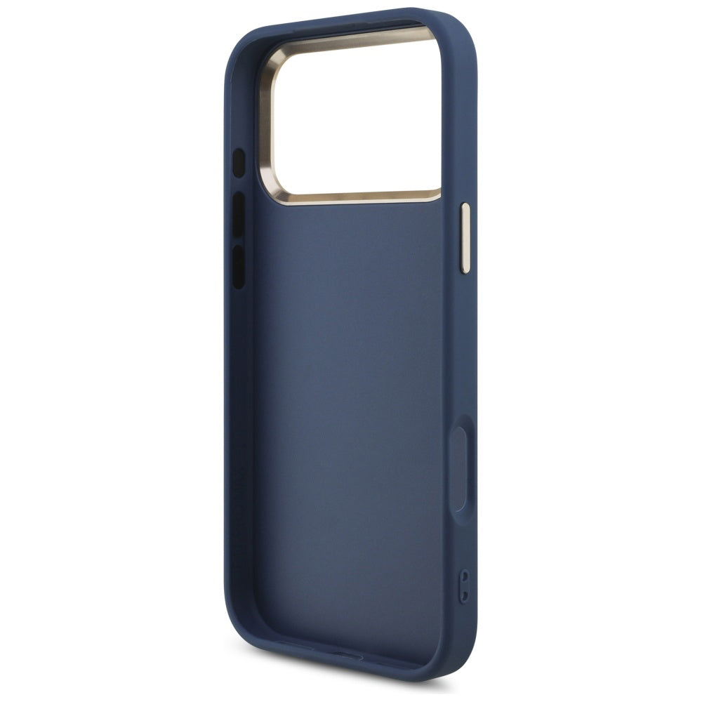 Deksel for Apple iPhone 17 Pro Max, Guess, Big 4G Logo Classic, Gullblå