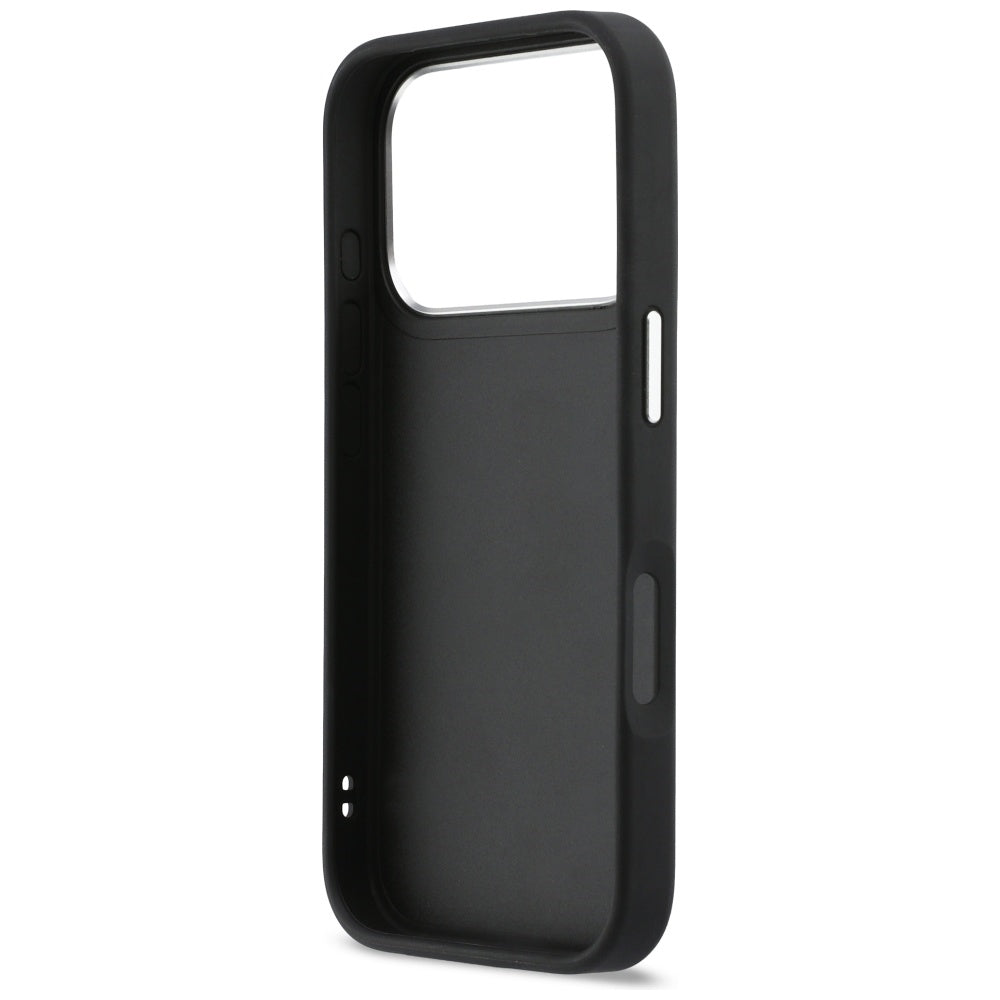 Deksel for Apple iPhone 17 Pro Max, Karl Lagerfeld, Karl & Choupette Print with Pocket, Svart