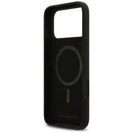 Deksel for Apple iPhone 17 Pro Max, Karl Lagerfeld, Sketch and Logo Karl & Choupette, Svart