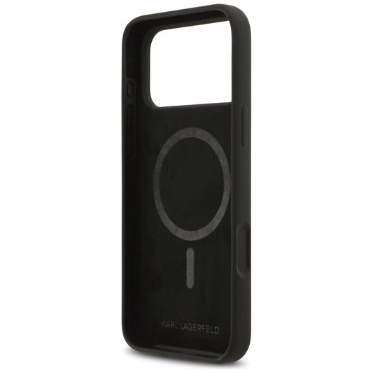 Deksel for Apple iPhone 17 Pro Max, Karl Lagerfeld, Sketch and Logo Karl, Svart
