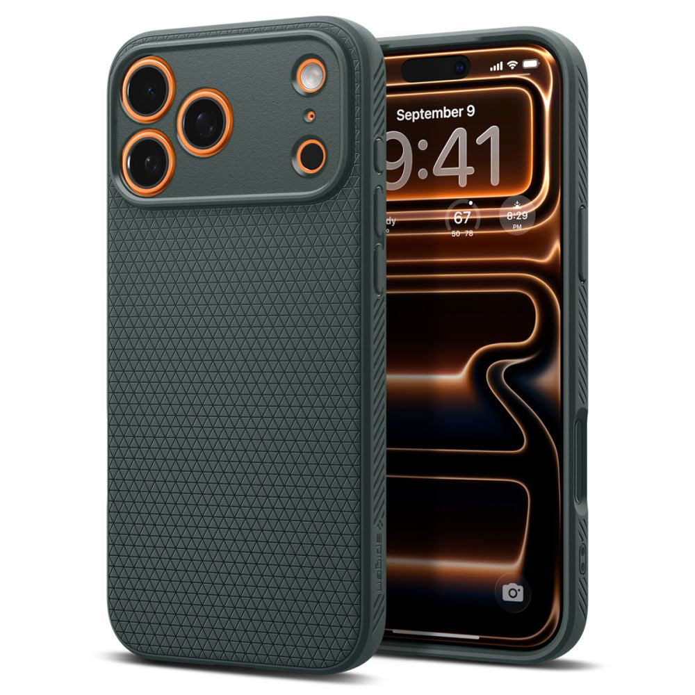 Deksel for Apple iPhone 17 Pro Max, Spigen, Liquid Air, Grønn ACS10267
