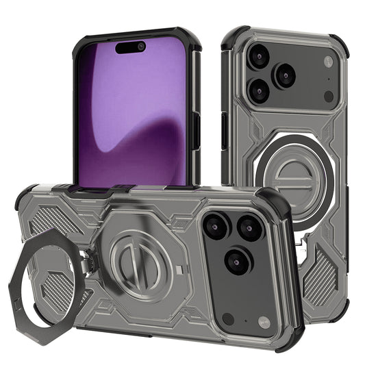 Deksel for Apple iPhone 17 Pro Max, Techsuit, Carbon Shield Pro, Lys Svart