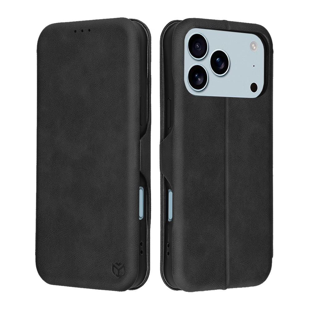 Deksel for Apple iPhone 17 Pro Max, Techsuit, Safe Wallet Plus, Svart