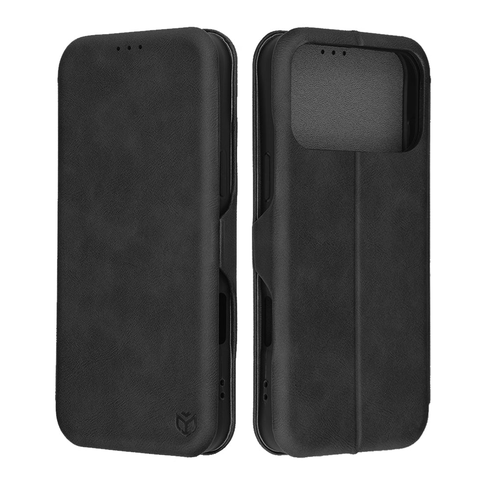 Deksel for Apple iPhone 17 Pro Max, Techsuit, Safe Wallet Plus, Svart