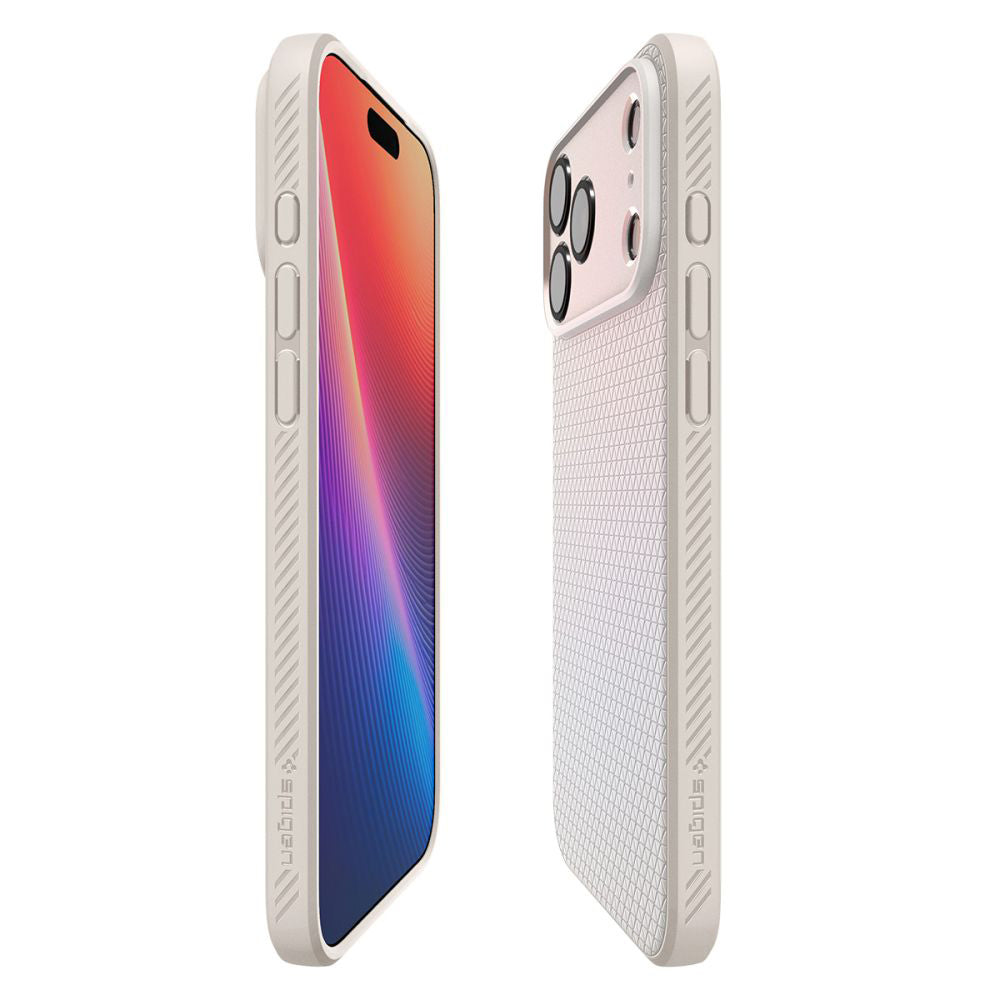 Deksel for Apple iPhone 17 Pro, Spigen, Liquid Air, Beige