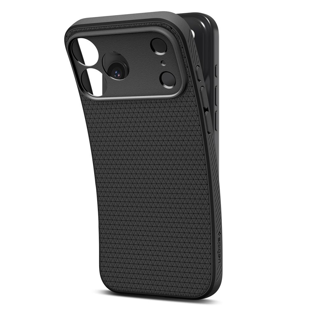 Deksel for Apple iPhone 17 Pro, Spigen, Liquid Air, Matt Svart ACS10331