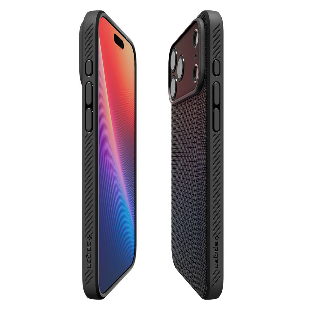 Deksel for Apple iPhone 17 Pro, Spigen, Liquid Air, Matt Svart ACS10331